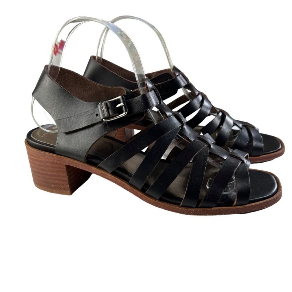 Wilder Clover Sandal Dark Brown Leather Handmade Made in USA sz 9